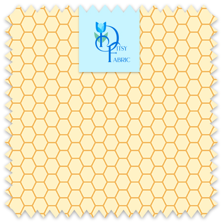 Honey comb with light center and dark lines.